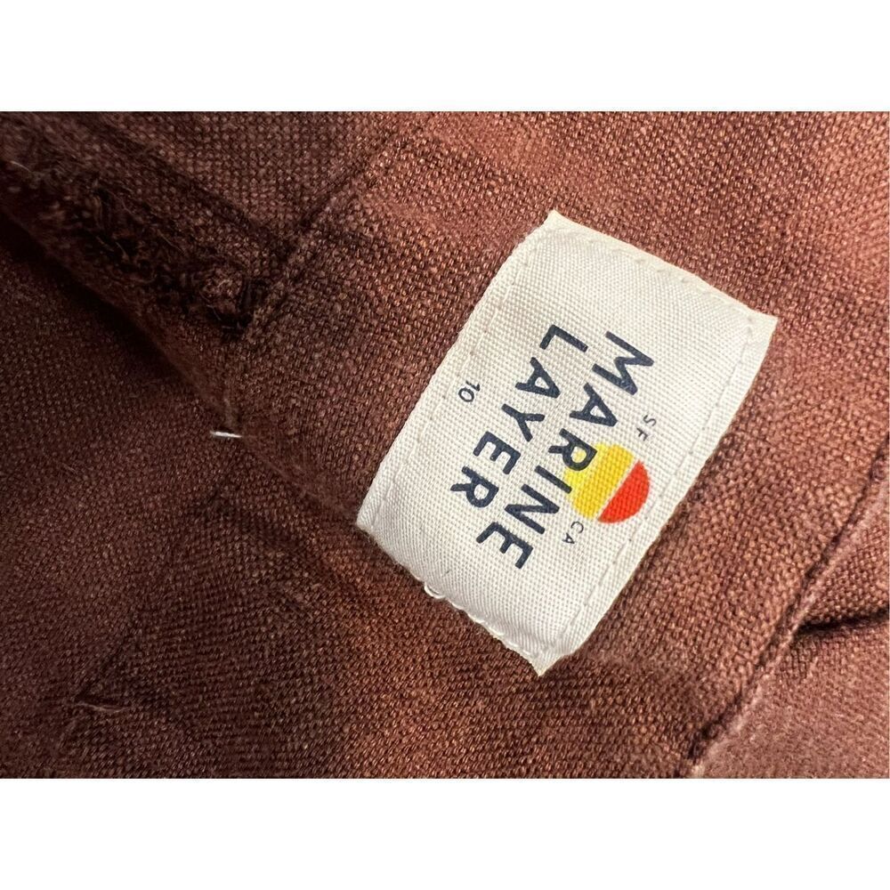 Marine Layer Women's Brown Flora Hemp Pinecone Blazer Jacket Size Large NWOT - Picture 7 of 8